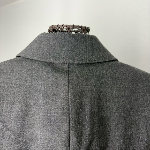 Ann Taylor Classic Grey One-Button Blazer Career Workwear - Picture 8 of 16